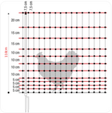 Poultry Electric Fence Netting 50m x 110cm - **Not covered by "Free Freight"