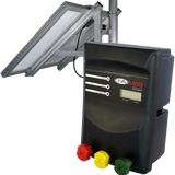 JVA MB8 Mains/Battery Electric Fence IP Energizer + 100W Solar Kit