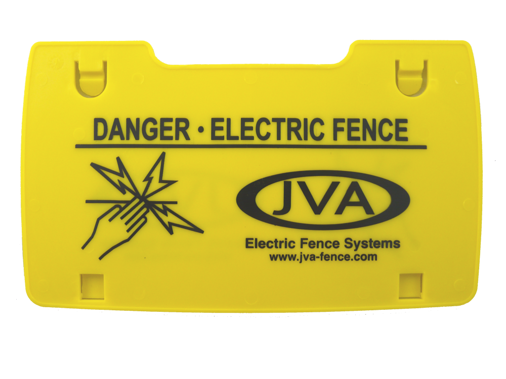 JVA Economy Electric Fence Warning Sign