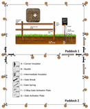 JVA Corner Insulator Including bolt (Pack of 10) - JVA Technologies - Electric Fencing - Agricultural Fencing - Equine Fencing - Security Fencing