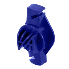 Wood Post nail on Claw Insulator - Blue