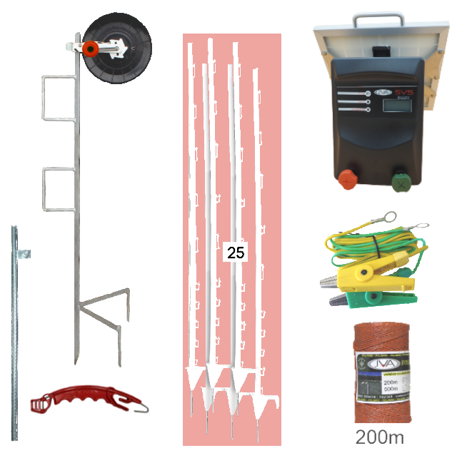 SV5 Solar Strip Grazing Kits - JVA Technologies
