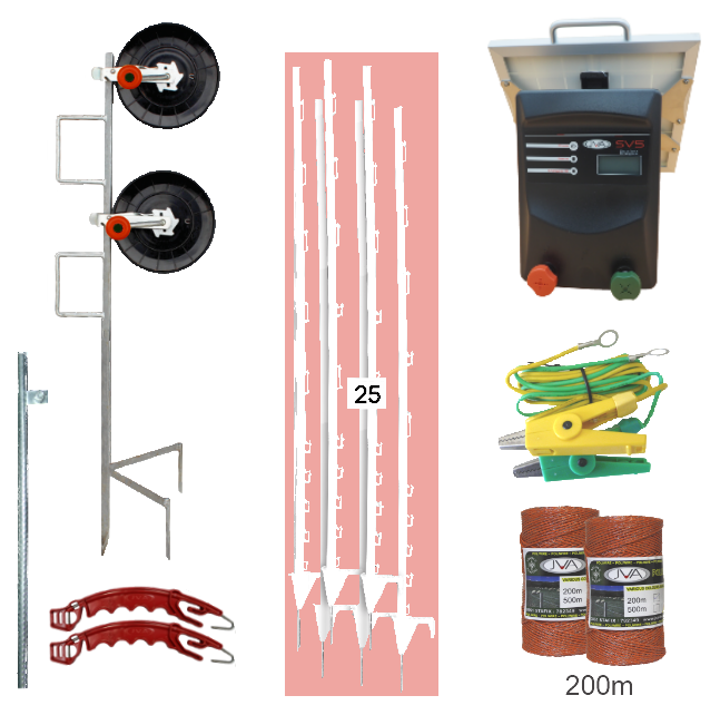 SV5 Solar Strip Grazing Kits - JVA Technologies
