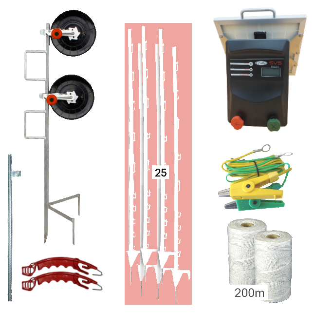 SV5 Solar Strip Grazing Kits - JVA Technologies