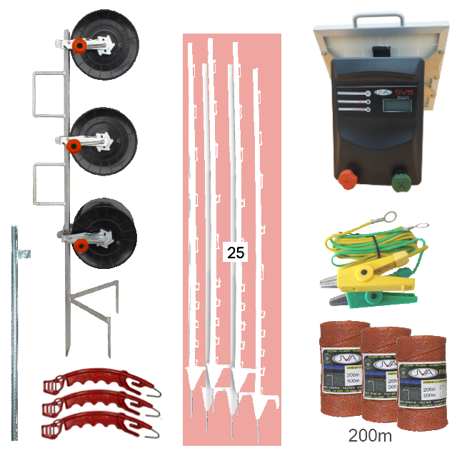 SV5 Solar Strip Grazing Kits - JVA Technologies
