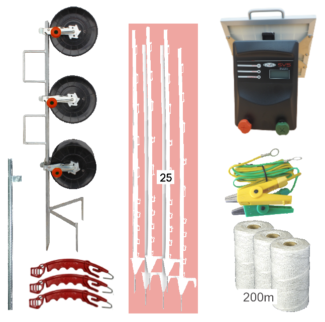 SV5 Solar Strip Grazing Kits - JVA Technologies