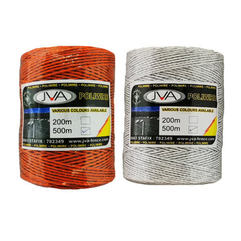 Electric Fence Poliwire / Poly Wire, 2.5mm diameter, 500m roll
