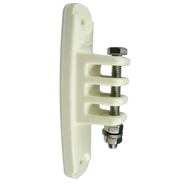 JVA Corner Insulator Including bolt White (Pack of 10)