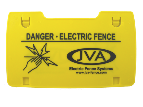 JVA Economy Electric Fence Warning Sign