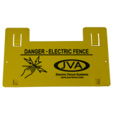 JVA Electric Fence Warning Sign x 5 - JVA Technologies - Electric Fencing - Agricultural Fencing - Equine Fencing - Security Fencing