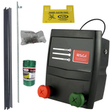 JVA RSG1 Portable Electric Fence Energizer with Hardware Kit