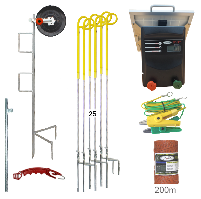 SV10Li Solar Strip Grazing Kits - JVA Technologies