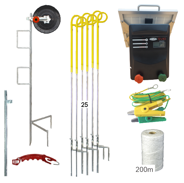 SV10Li Solar Strip Grazing Kits - JVA Technologies