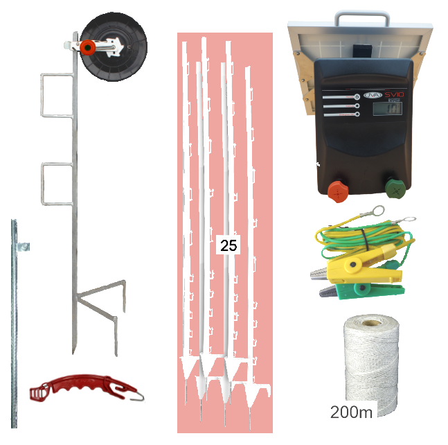 SV10Li Solar Strip Grazing Kits - JVA Technologies