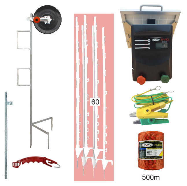 SV10Li Solar Strip Grazing Kits - JVA Technologies