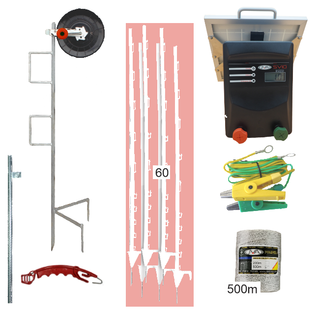 SV10Li Solar Strip Grazing Kits - JVA Technologies