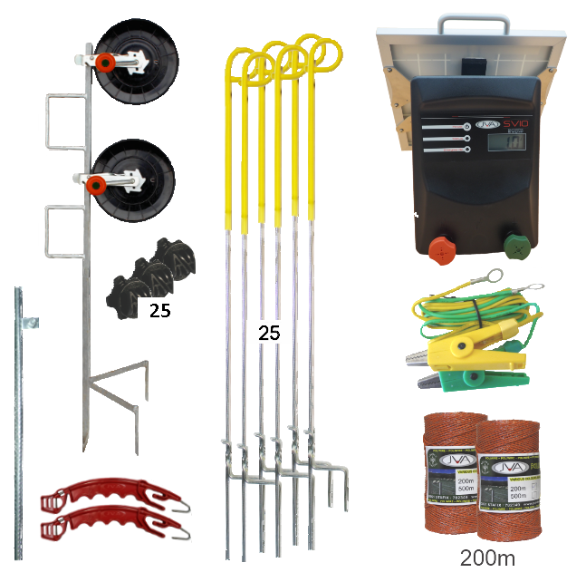 SV10Li Solar Strip Grazing Kits - JVA Technologies