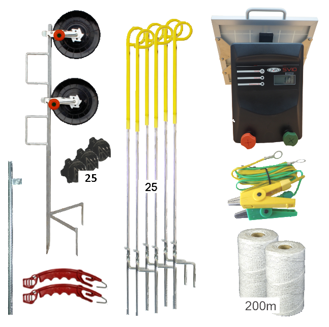 SV10Li Solar Strip Grazing Kits - JVA Technologies