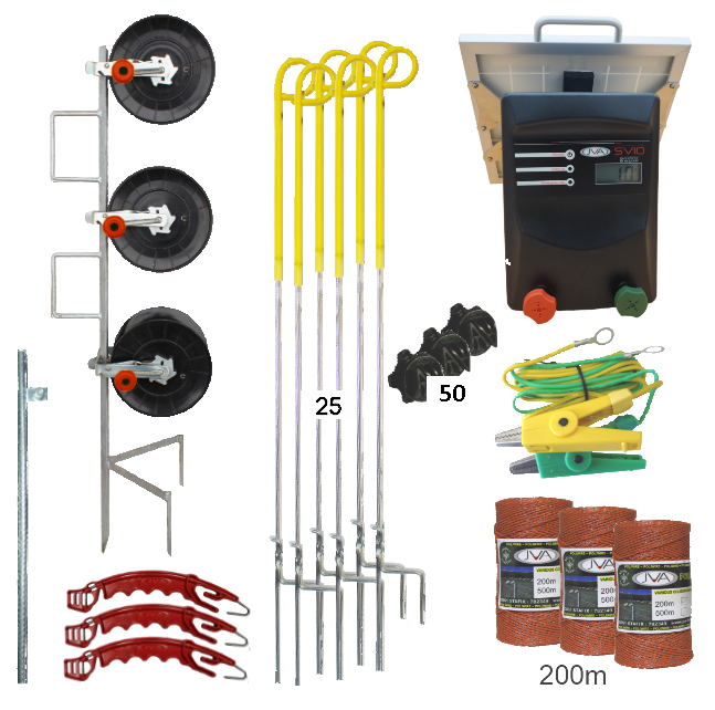 SV10Li Solar Strip Grazing Kits - JVA Technologies