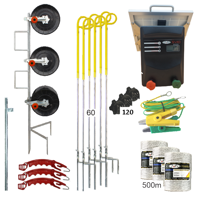 SV10Li Solar Strip Grazing Kits - JVA Technologies