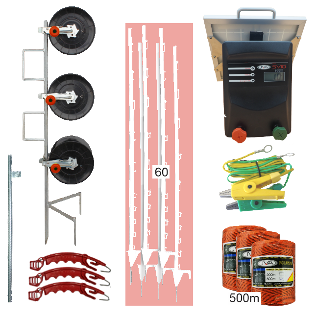 SV10Li Solar Strip Grazing Kits - JVA Technologies