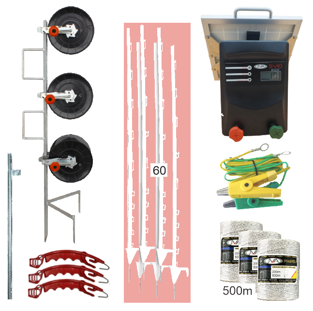 SV10Li Solar Strip Grazing Kits - JVA Technologies